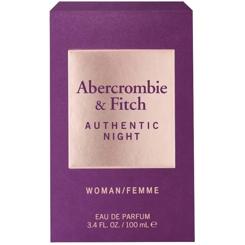 Abercrombie & Fitch Authentic Night For Her EDP 100 Ml 2 Abercrombie & Fitch Authentic Night For Her EDP 100 Ml - Billede 2
