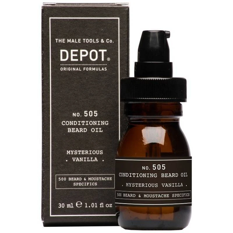 Depot No. 505 Conditioning Beard Oil 30 Ml - Mysterious Vanilla 2 Depot No. 505 Conditioning Beard Oil 30 Ml - Mysterious Vanilla - Billede 2