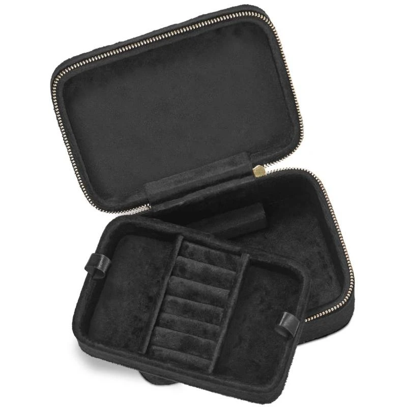 Gillian Jones Jewellery Box Velour L - Black 11068 1 Gillian Jones Jewellery Box Velour L - Black 11068