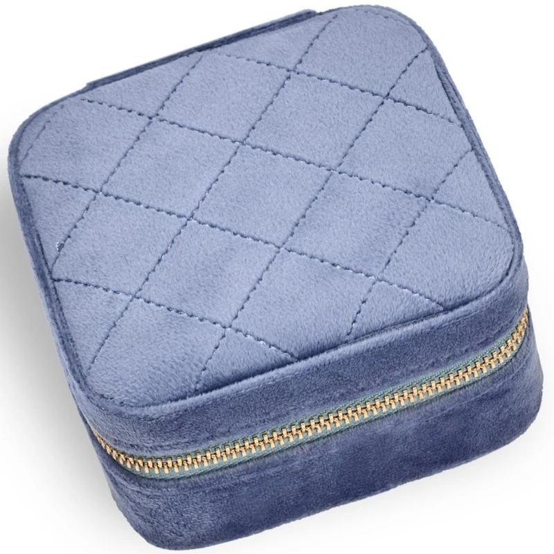 Gillian Jones Jewellery Box Velour S - Blue 11067 2 Gillian Jones Jewellery Box Velour S - Blue 11067 - Billede 2
