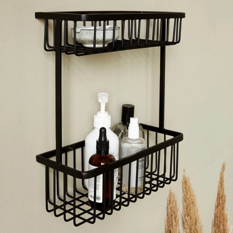 House Doctor Bath Basket Double - Black 3 House Doctor Bath Basket Double - Black - Billede 3