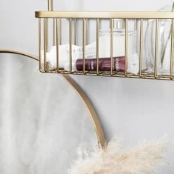 House Doctor Bath Basket Double - Brushed Brass -Armani Salgsbutik house doctor bath basket double brushed brass 1614756605