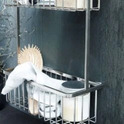 House Doctor Bath Basket Double - Silver 5 House Doctor Bath Basket Double - Silver -Armani Salgsbutik house doctor bath basket double silver 1614754932