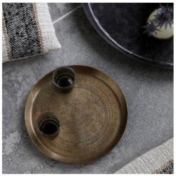 House Doctor Tray Jhansi Antique Brass Finish -Armani Salgsbutik house doctor tray jhansi antique brass finish 1589964981