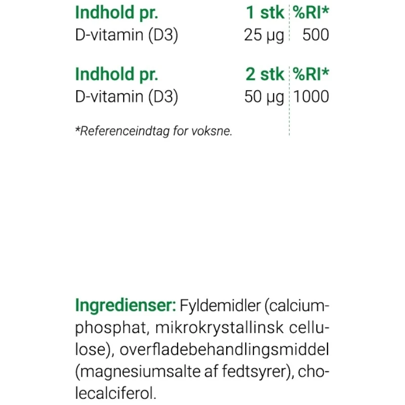 LongoVital D3-vitamin 180 Pieces 2 LongoVital D3-vitamin 180 Pieces - Billede 2