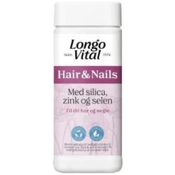 LongoVital Hair & Nails Med Silica, Zink Og Selen 180 Pieces