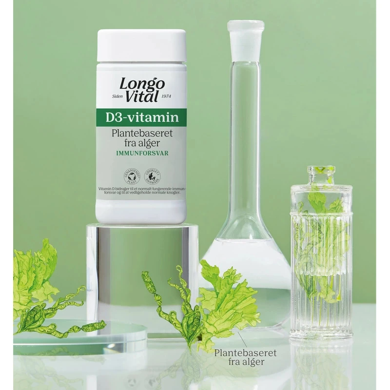 LongoVital D3-vitamin 180 Pieces 3 LongoVital D3-vitamin 180 Pieces - Billede 3