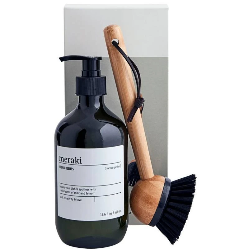 Meraki Giftbox Dish Wash Essentials Kit - Forest Garden (Limited Edition) 3 Meraki Giftbox Dish Wash Essentials Kit - Forest Garden (Limited Edition) - Billede 3