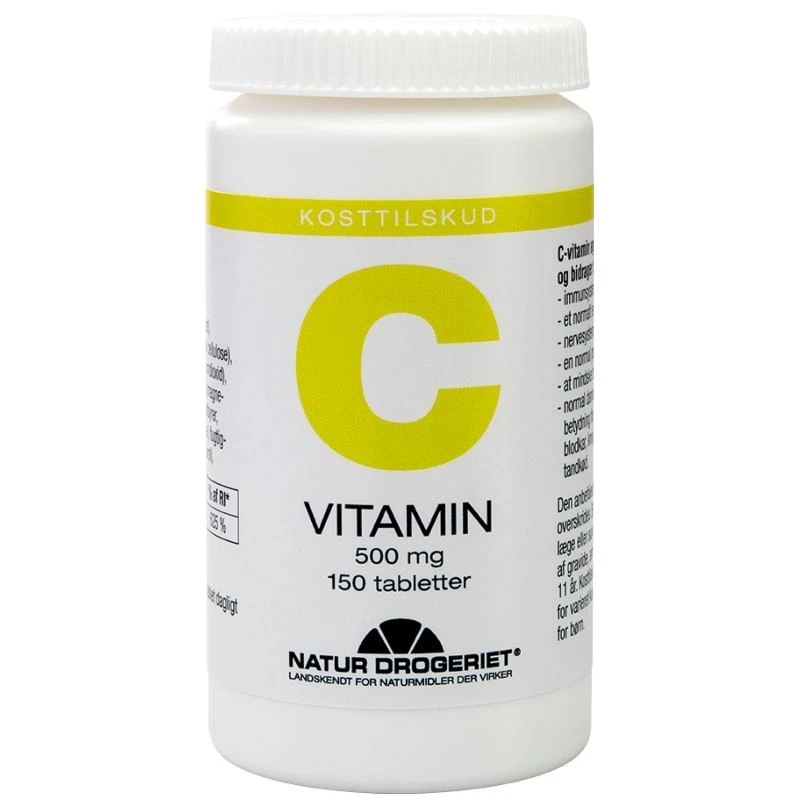 Natur Drogeriet C-Vitamin 500 Mg 150 Pieces 1 Natur Drogeriet C-Vitamin 500 Mg 150 Pieces