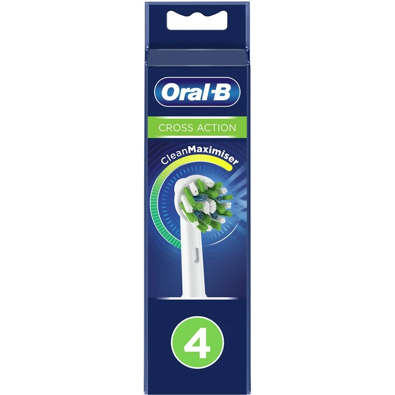 Oral B Oral-B Cross Action Brush Heads 4 Pieces 1 Oral B Oral-B Cross Action Brush Heads 4 Pieces