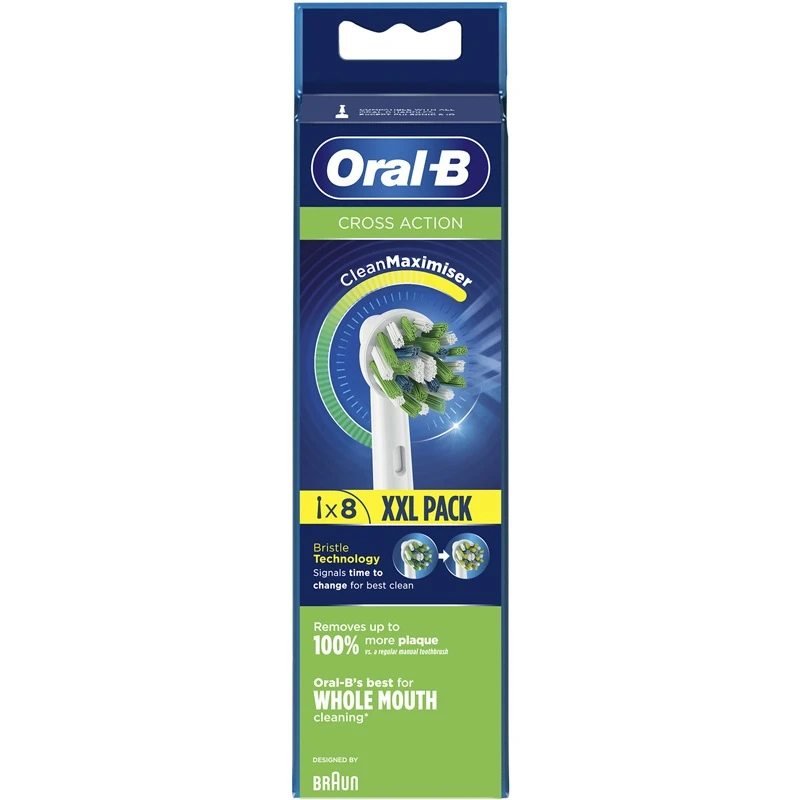 Oral B Oral-B Cross Action Brush Heads 8 Pieces 1 Oral B Oral-B Cross Action Brush Heads 8 Pieces