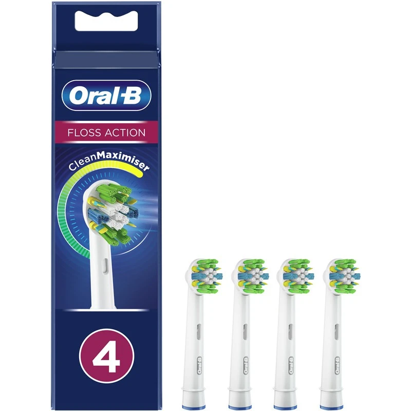 Oral B Oral-B Floss Action Brush Heads 4 Pieces 3 Oral B Oral-B Floss Action Brush Heads 4 Pieces - Billede 3