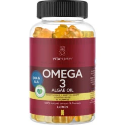 VitaYummy Omega 3 Algae Oil 60 Pieces - Lemon